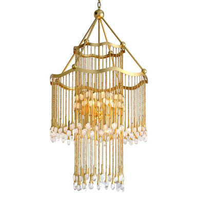 Corbett Lighting Kiara Chandelier in Gold Leaf 286-012