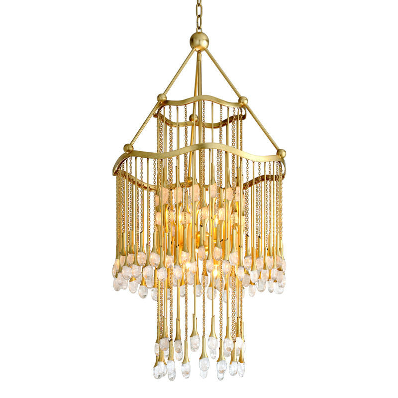 Corbett Lighting Kiara Chandelier in Gold Leaf 286-08