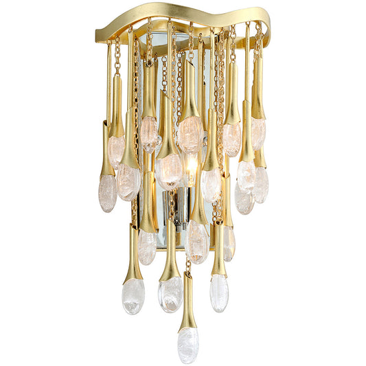 Corbett Lighting Kiara Wall Sconce in Gold Leaf 286-11