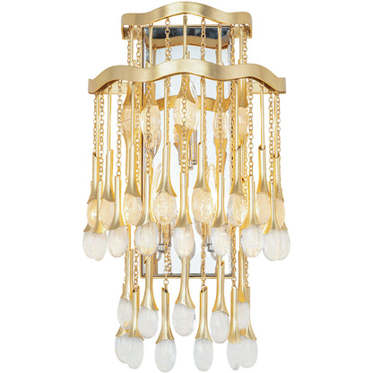 Corbett Lighting Kiara Wall Sconce in Gold Leaf 286-13