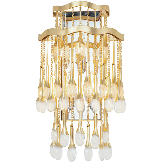 Corbett Lighting Kiara Wall Sconce in Gold Leaf 286-13