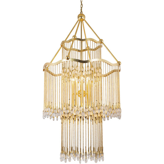 Corbett Lighting Kiara Chandelier in Gold Leaf 286-716