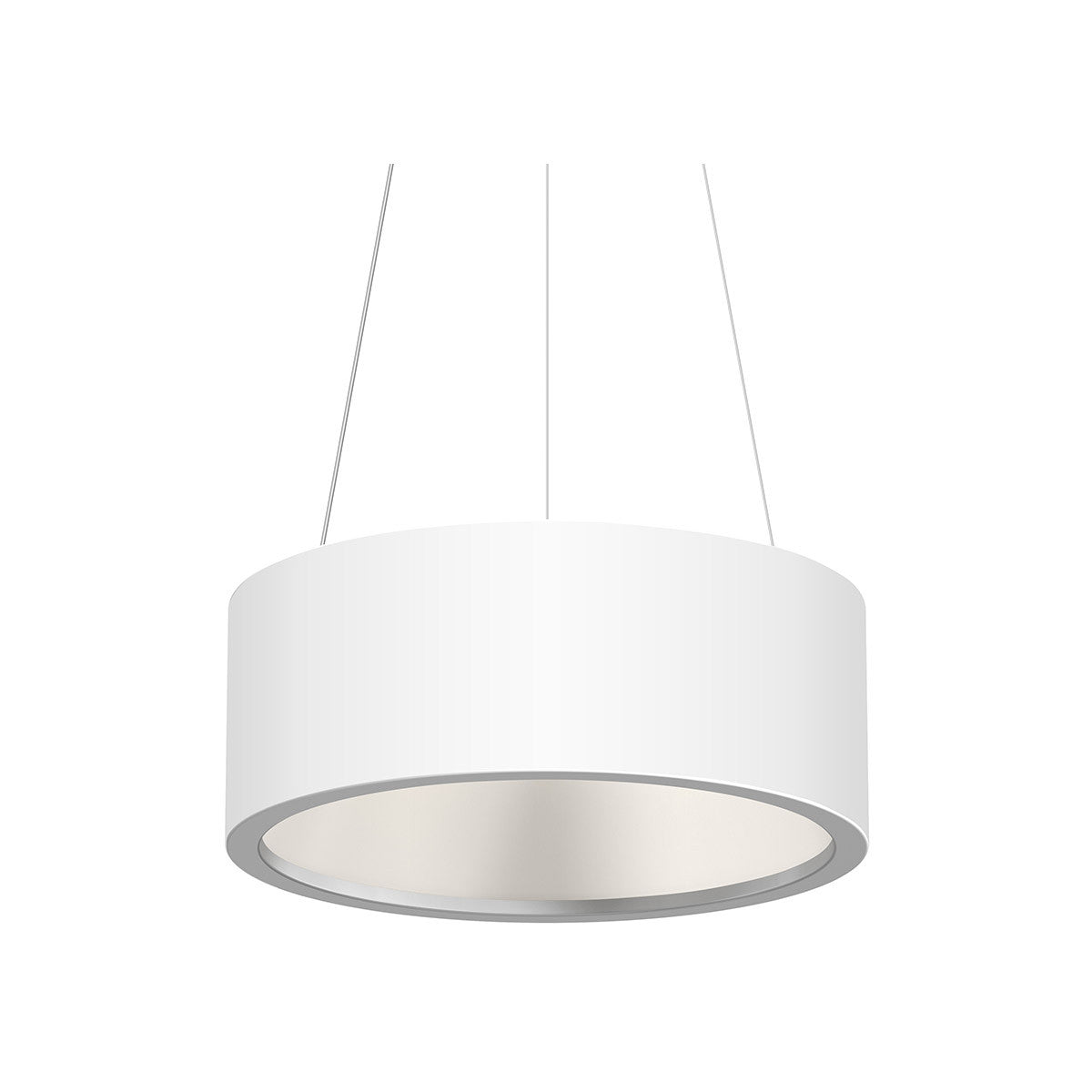 Sonneman Lighting Tromme 18" LED Pendant in Satin White 2863.03