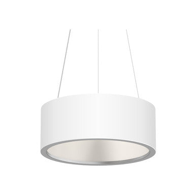 Sonneman Lighting Tromme™ 18" LED Pendant in Satin White 2863.03