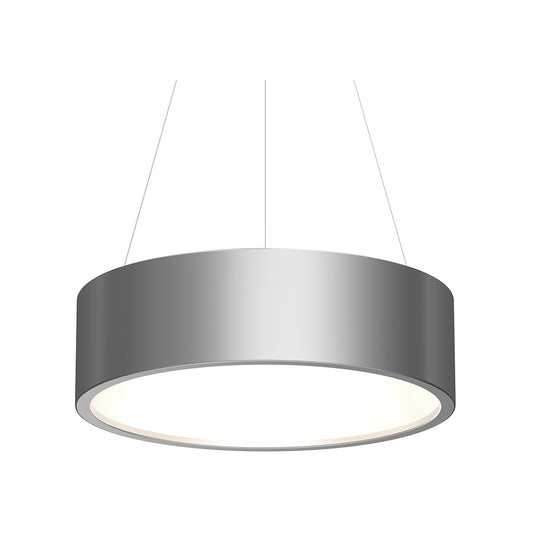 Sonneman Lighting Tromme 24" LED Pendant in Bright Satin Aluminum 2865.16