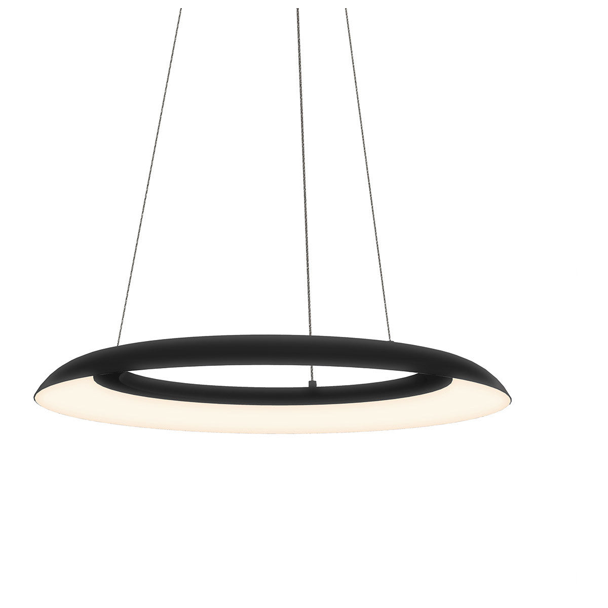 Sonneman Lighting Torus 24" LED Pendant in Satin Black 2870.25