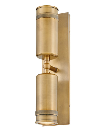 Hinkley Lighting Pratt Medium Wall Mount Lantern Heritage Brass 28814HB