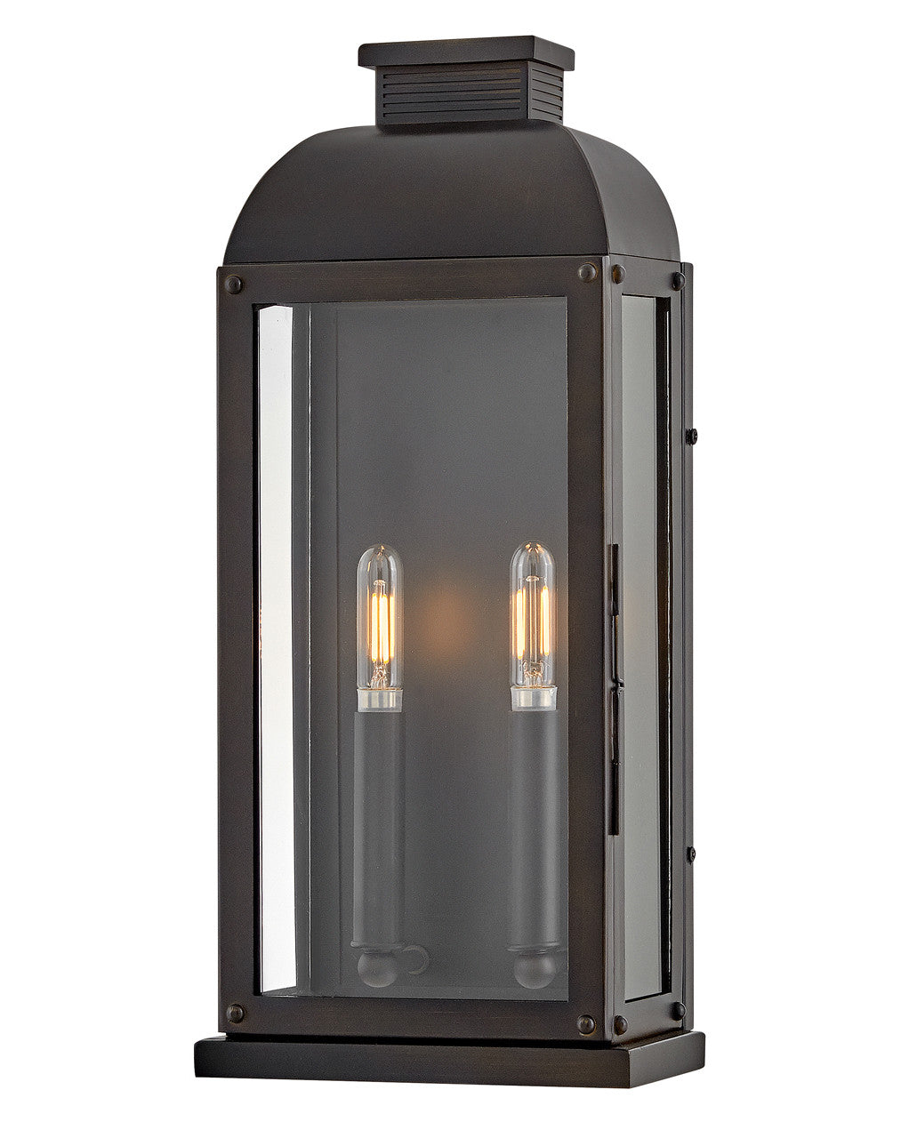 Hinkley Lighting Tiverton Medium Wall Mount Lantern Dark Oxidized Brass 28834DX