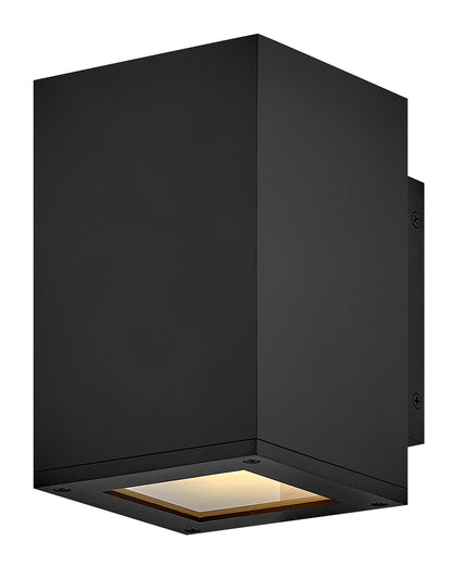 Hinkley Lighting Tetra Small Downlight Wall Mount Lantern Black LED Bulb(s) Included  28910BK-LL