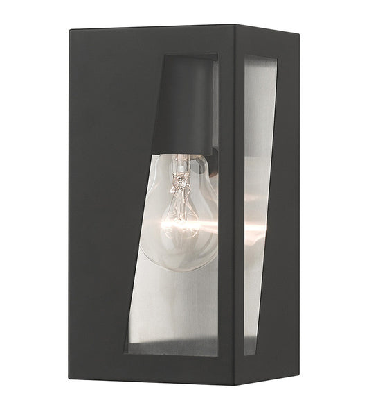 Livex Lighting Forsyth Collection 1 Light Black Outdoor Small ADA Wall Lantern 28931-04