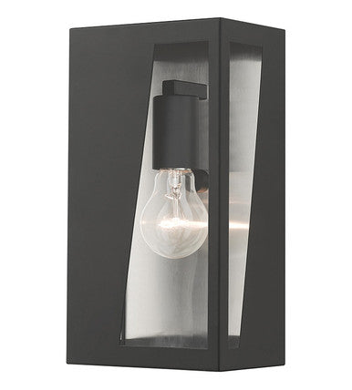 Livex Lighting Forsyth Collection 1 Light Black Outdoor Medium ADA Wall Lantern 28932-04