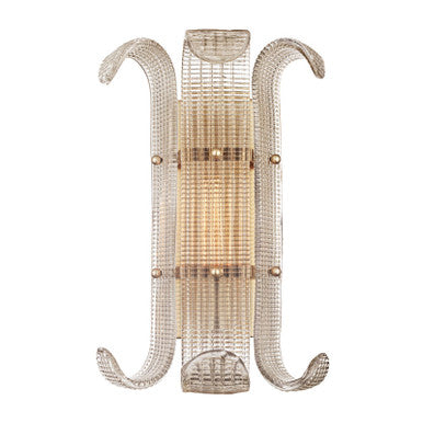 Hudson Valley Lighting Brasher Wall Sconce in Aged Brass 2900-AGB