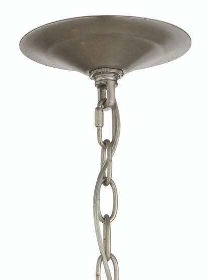 Lumanity Lighting Ella 6-Light Classic Candle Chandelier in Painted Silver  L090-0028