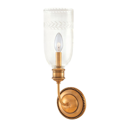 Hudson Valley Lighting Lafayette Wall Sconce in Aged Brass 291-AGB