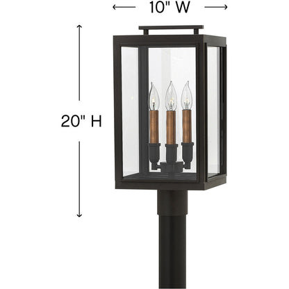 Hinkley Lighting Sutcliffe Large Post Top or Pier Mount Lantern Oil Rubbed Bronze 2911OZ