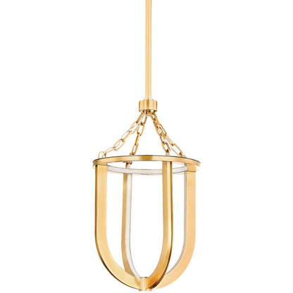 Hudson Valley Lighting Tournu Lantern in Aged Brass 2913-AGB