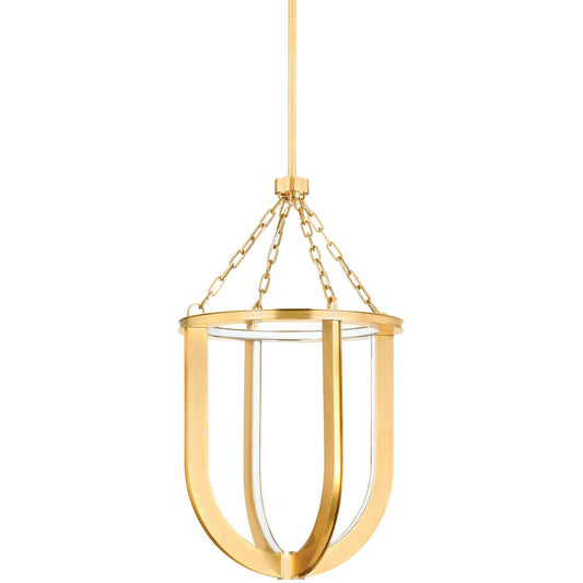 Hudson Valley Lighting Tournu Lantern in Aged Brass 2917-AGB