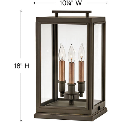 Hinkley Lighting Sutcliffe Large Pier Mount Lantern Oil Rubbed Bronze 2917OZ