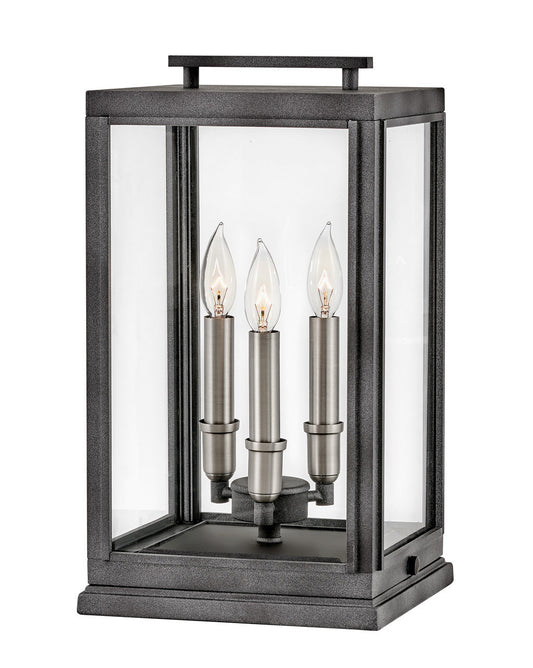 Hinkley Lighting Sutcliffe Large Pier Mount Lantern Aged Zinc LED Bulb(s) Included 2917DZ-LL