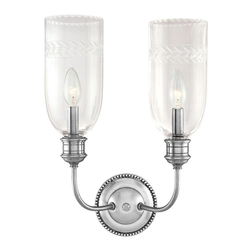 Hudson Valley Lighting Lafayette Wall Sconce in Polished Nickel 292-PN