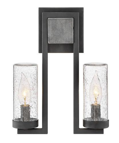 Hinkley Lighting Sawyer Small Wall Mount Lantern Aged Zinc LED Bulb(s) Included 29202DZ-LL