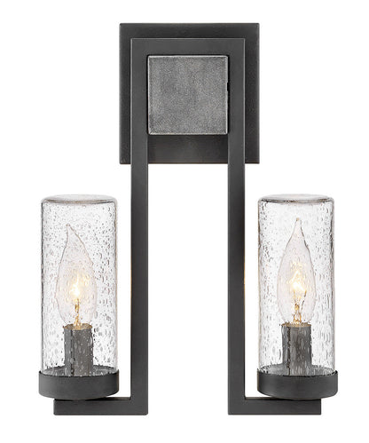 Hinkley Lighting Sawyer Small Wall Mount Lantern Aged Zinc 29202DZ