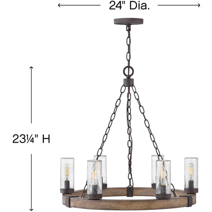 Hinkley Lighting Sawyer Medium Single Tier Sequoia 29206SQ