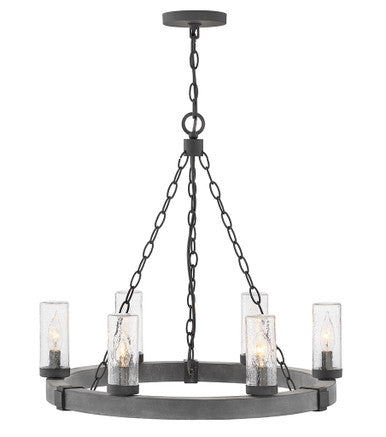 Hinkley Lighting Sawyer Medium Single Tier Aged Zinc 29206DZ