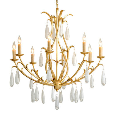 Corbett Lighting Prosecco Chandelier in Gold Leaf 293-08