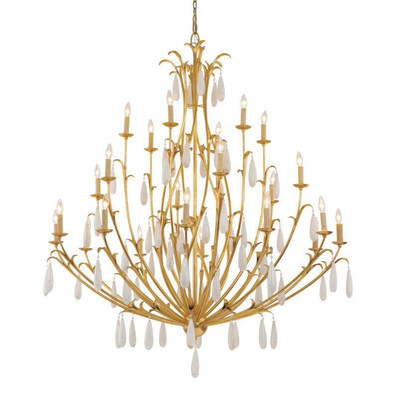 Corbett Lighting Prosecco Chandelier in Gold Leaf 293-724-GL