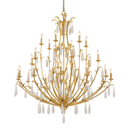 Corbett Lighting Prosecco Chandelier in Gold Leaf 293-724-GL