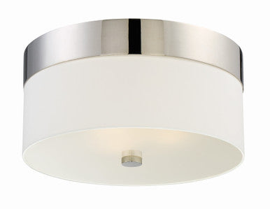 Crystorama Libby Langdon for Crystorama Grayson 3 Light Polished Nickel Ceiling Mount 293-PN