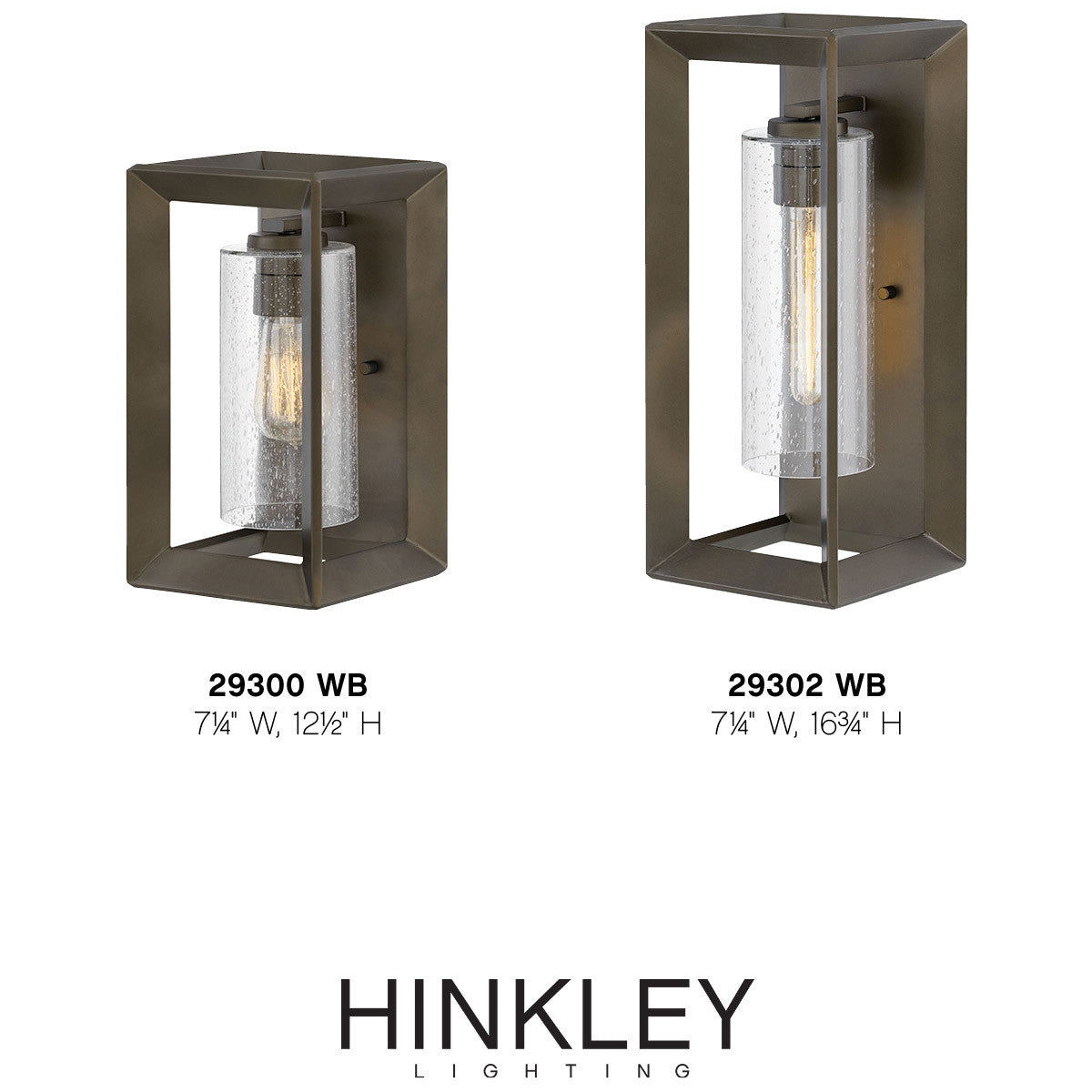 Hinkley Lighting Rhodes Small Wall Mount Lantern Warm Bronze 29300WB