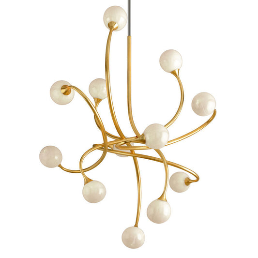 Corbett Lighting Signature Chandelier in Gold Leaf 294-012-GL