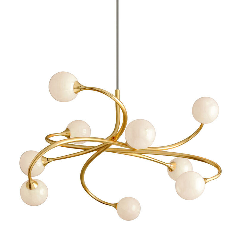 Corbett Lighting Signature Chandelier in Gold Leaf 294-09