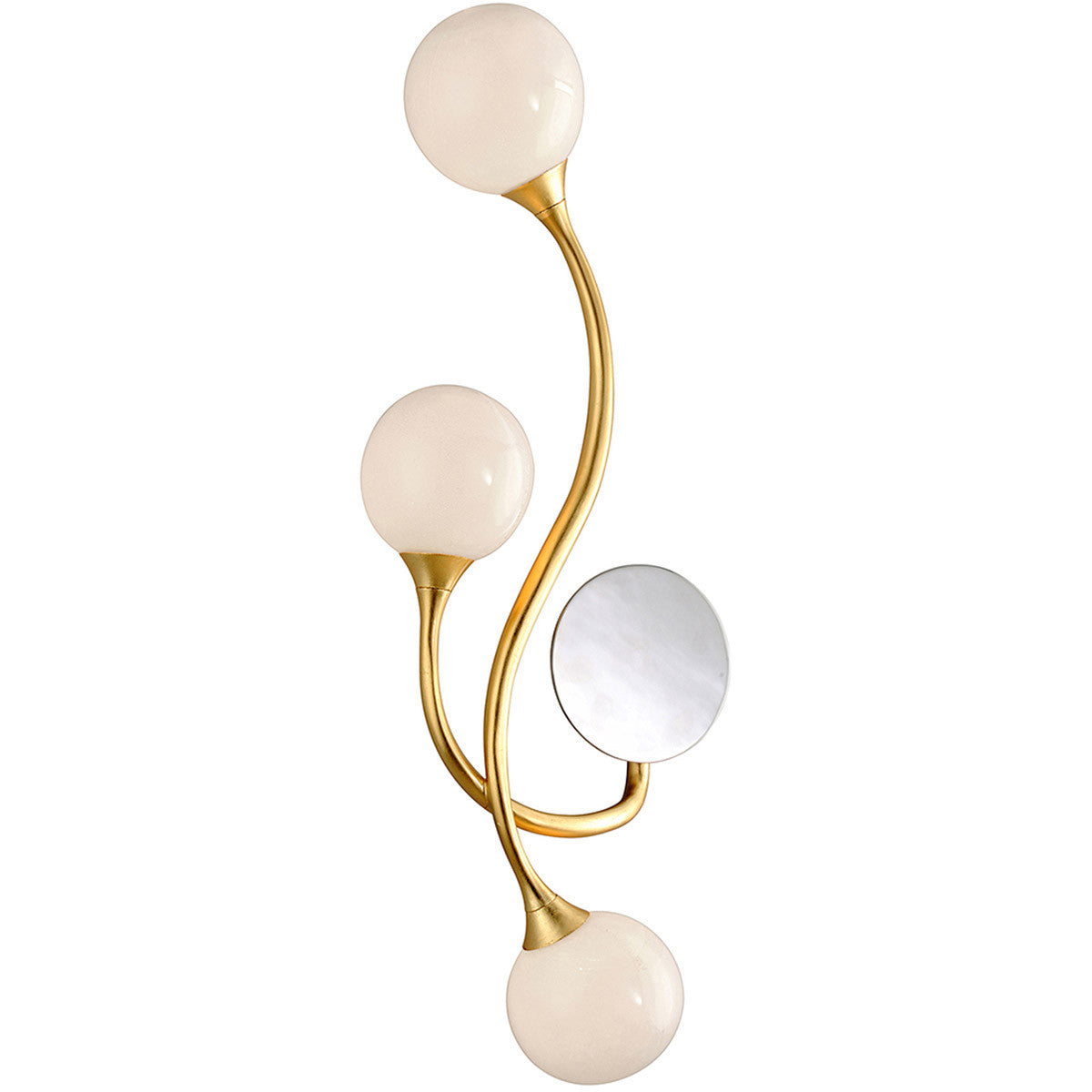 Corbett Lighting Signature Wall Sconce in Gold Leaf 294-14