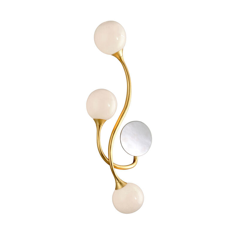 Corbett Lighting Signature Wall Sconce in Gold Leaf 294-14