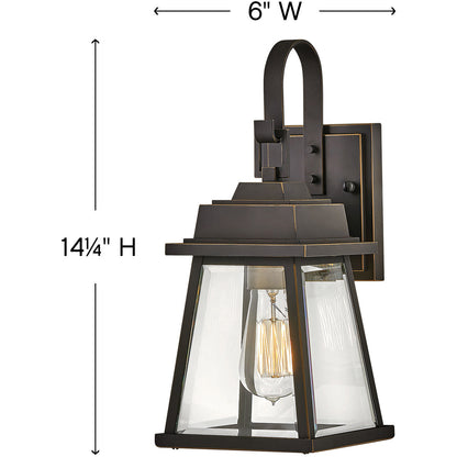 Hinkley Lighting Bainbridge Small Wall Mount Lantern Oil Rubbed Bronze 2940OZ