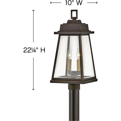 Hinkley Lighting Bainbridge Large Post Mount Lantern Oil Rubbed Bronze 2941OZ