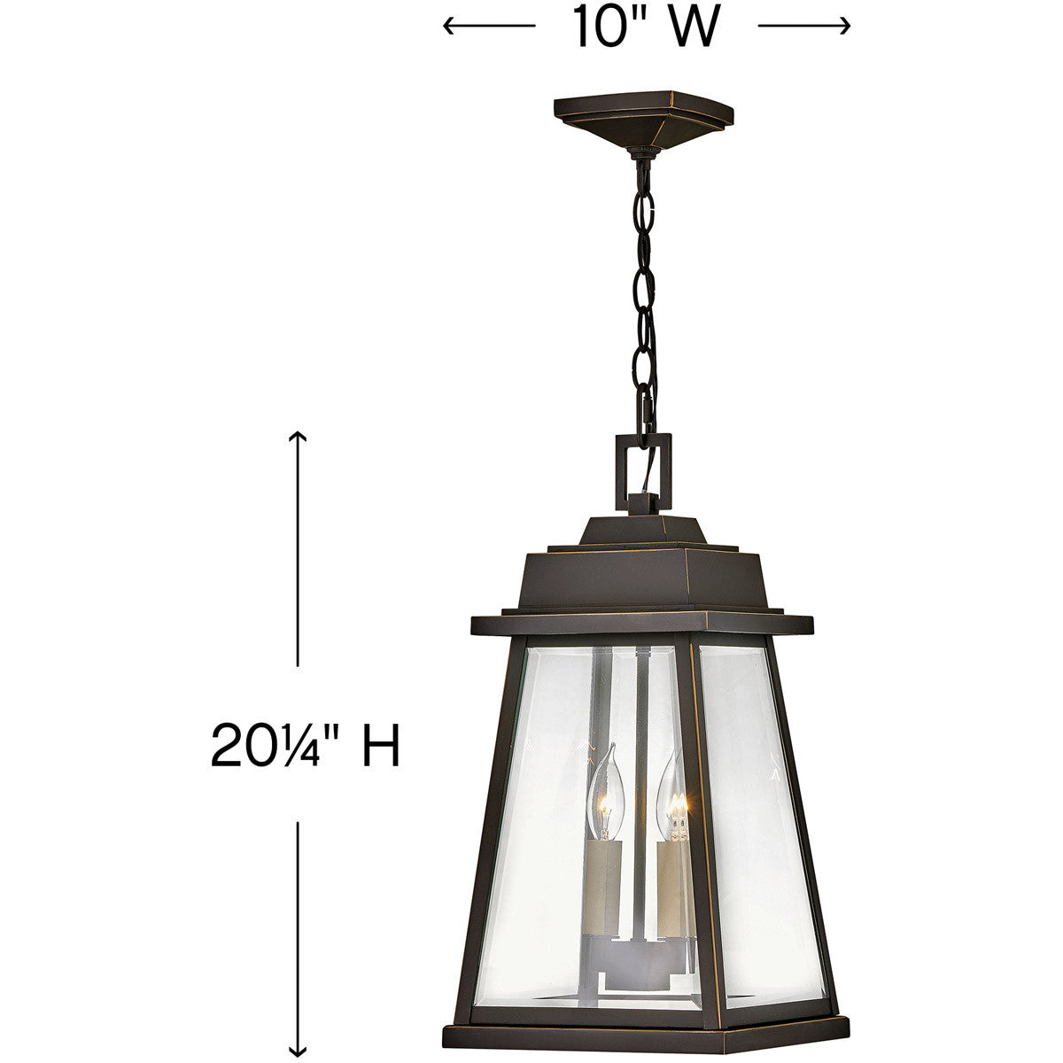 Hinkley Lighting Bainbridge Medium Hanging Lantern Oil Rubbed Bronze 2942OZ