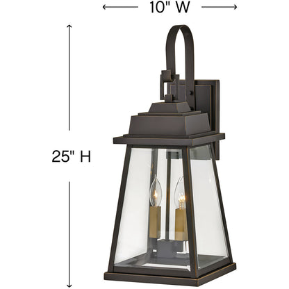 Hinkley Lighting Bainbridge Large Wall Mount Lantern Oil Rubbed Bronze 2945OZ