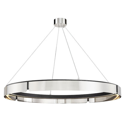 Hudson Valley Lighting Tribeca Chandelier in Burnished Nickel/black Combo 2949-BN/BK