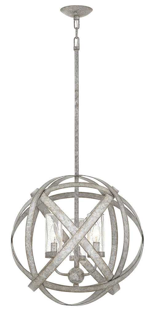 Hinkley Lighting Carson Medium Orb Weathered Zinc 29703WZ