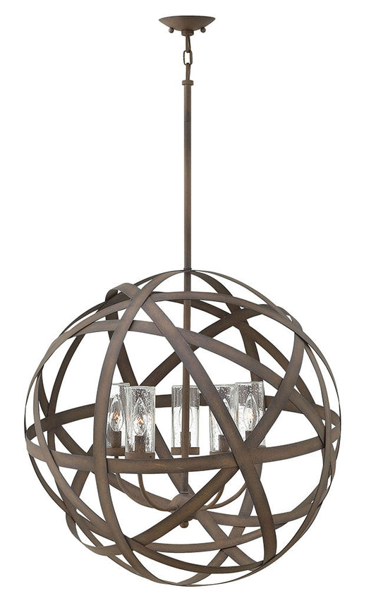 Hinkley Lighting Carson Large Orb Vintage Iron 29705VI