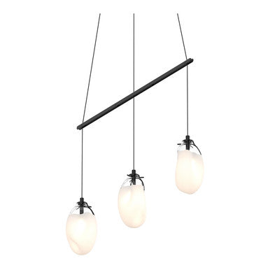 Sonneman Lighting Liquid 3-Light Linear Spreader LED Pendant in Satin Black 2973.25W