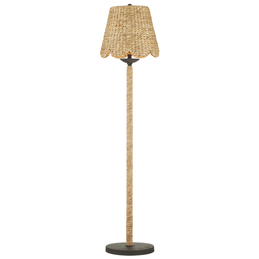 Currey & Co. 59.75" Annabelle Water Hyacinth Floor Lamp 8000-0139