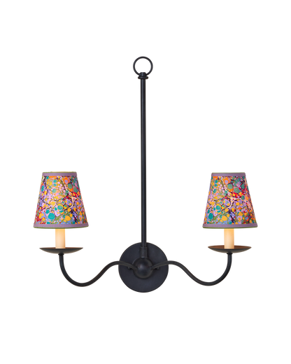 Currey & Co. Marble Multi-Color Paper Tapered Chandelier Shade 0900-0033