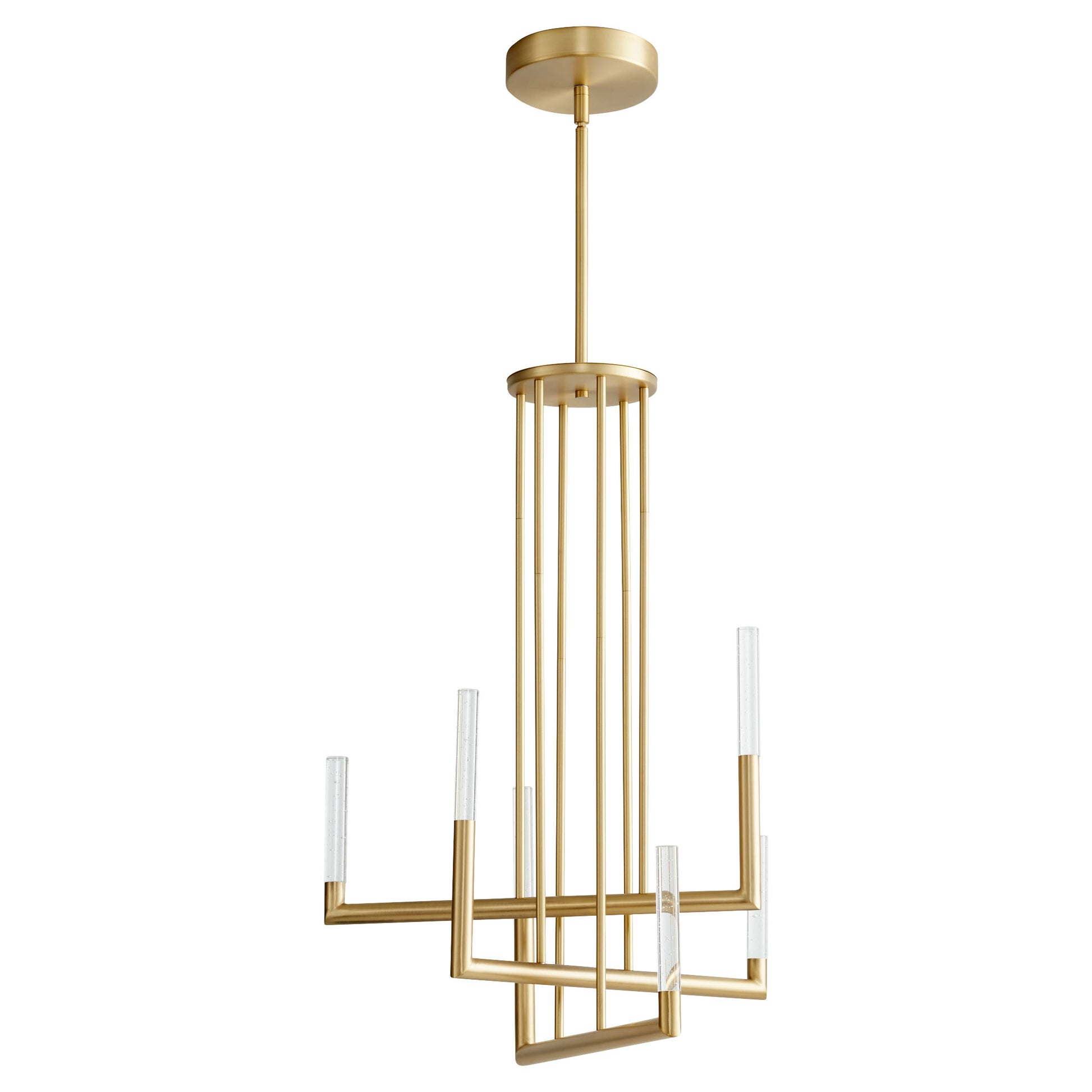 Oxygen Lighting Lustre Chandelier in Aged Brass 3-24-40