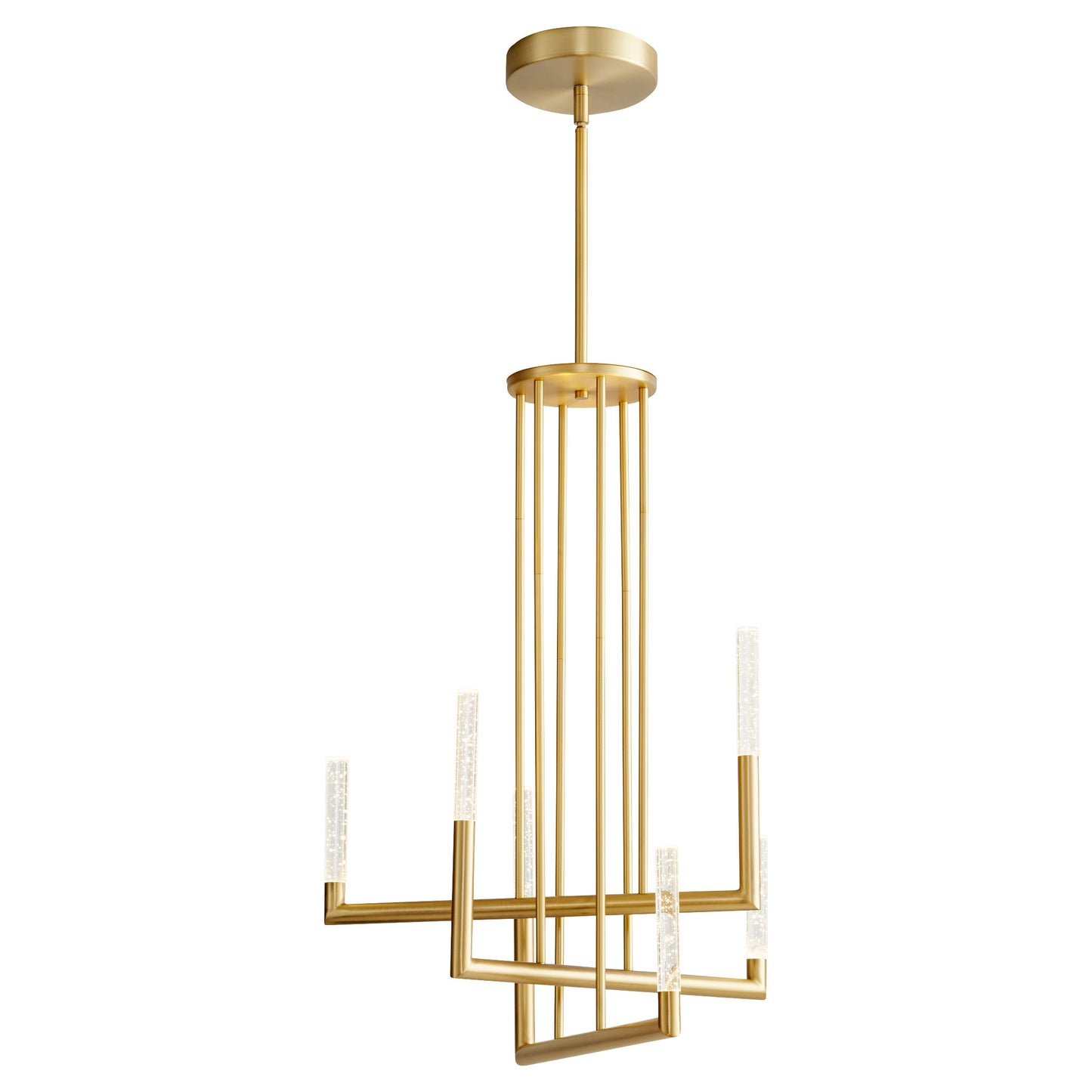 Oxygen Lighting Lustre Chandelier in Aged Brass 3-24-40