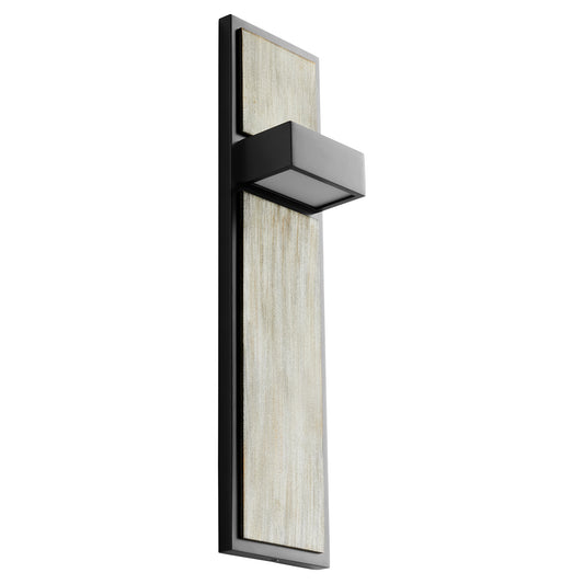 Oxygen Lighting Guapo Sconce in Black w/ Weathered Oak 3-401-1541